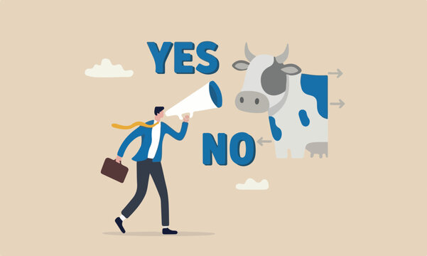 Business, leadership direct business to succeed concept, rational businessman thinking and make decision for business or career question