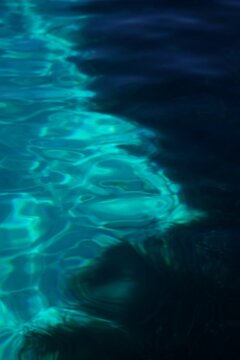 deep blue water