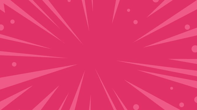 Comic book speed lines background with dynamic energy shockwave and electric zap effects animation loop