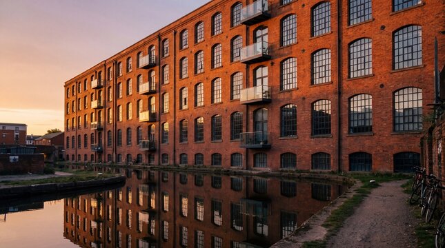 Red Brick Warehouse Converted Into Loft Apartments by Canal
