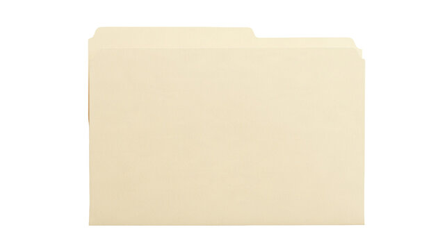Beige manila paper file folder for office document organization