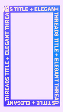 Elegant Text Gradient Frame Title