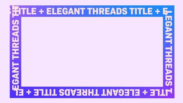 Elegant Text Gradient Frame Title