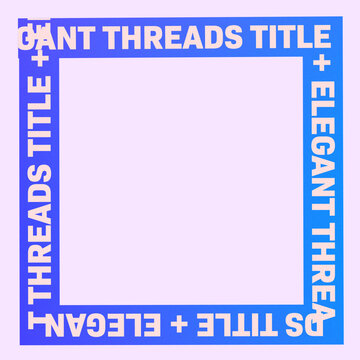 Elegant Text Gradient Frame Title