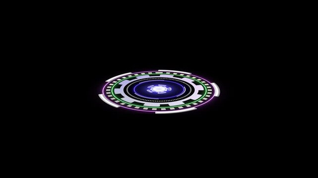 Cyber ​​security and information or network protection. Vibrant cyber security padlock icon animation. Digital security shield concept symbolizing protection and cyber defense technology.
