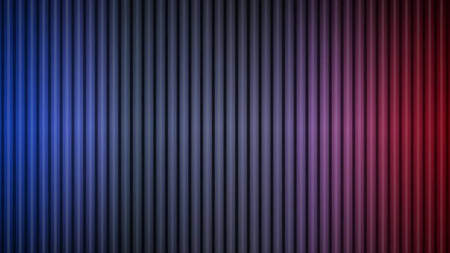 Cinematic vertical stripes with blue and red neon gradient, abstract textured line pattern background, modern digital motion graphics backdrop