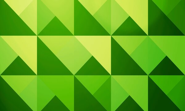 Abstract green geometric pattern, minimalist triangular polygon background, modern mosaic texture for graphic design