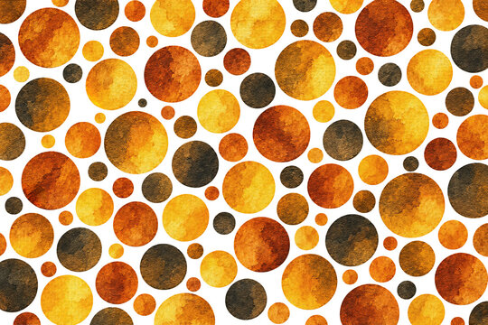 Gold and Orange Textured Circle Pattern