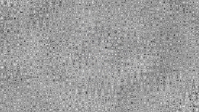 Abstract Grid Halftone Noise Texture Black and White Pixelated Glitch Matrix Background HD. Digital Pixelated Glitch Matrix Grid Noise Overlay Graphic Design.