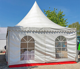 White Pvc Plastic Canopy Pagoda Tent for Outdoor Events © markobe