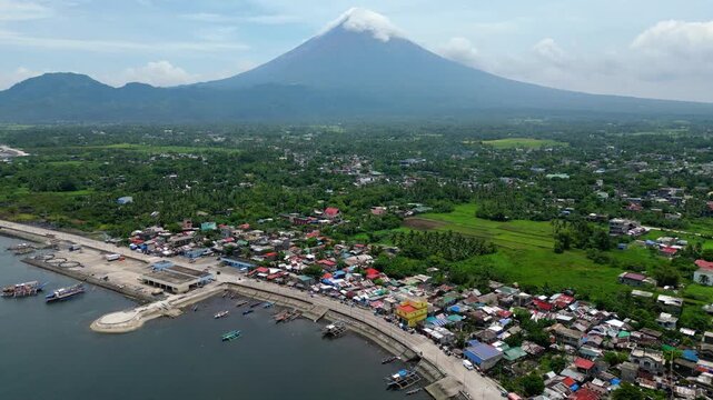 San Roque Boulevard and Tabaco Port Waterfront, Albay, Philippines