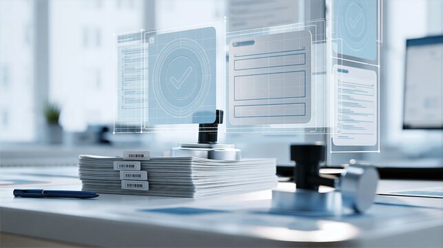 Employee File Compliance Workflow with Document Stack and Approval Stamp