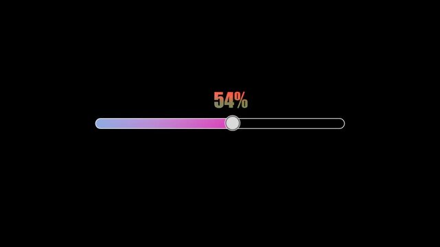 A minimalist progress bar graphic showing data loading for software interface and web design projects.