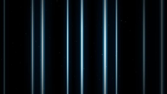 Glowing Blue Vertical Light Beams With Dark Abstract Background