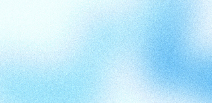 Abstract Light Blue Grainy Gradient Background with Soft White Noise Texture for Minimalist Modern Backdrop, Graphic Design, Web Header, Digital Wallpaper, Banner, and Presentation Template
