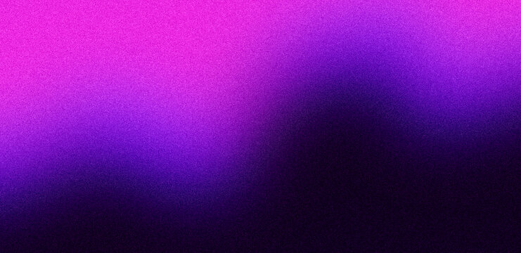 Abstract Vibrant Pink Purple Grainy Gradient Background with Soft Neon Aura Blur Texture, Modern Liquid Wave Backdrop