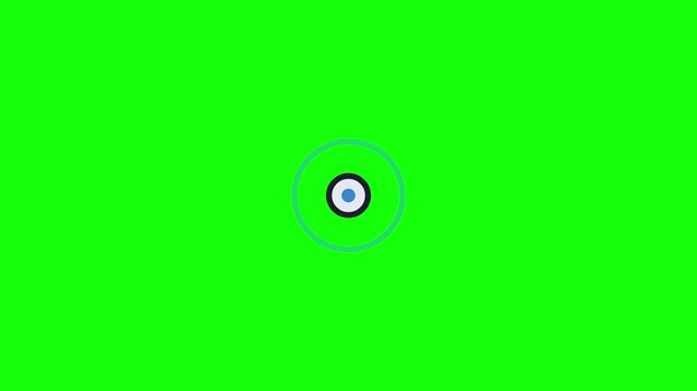 Vibrant green screen tracking bars with motion markers on black
