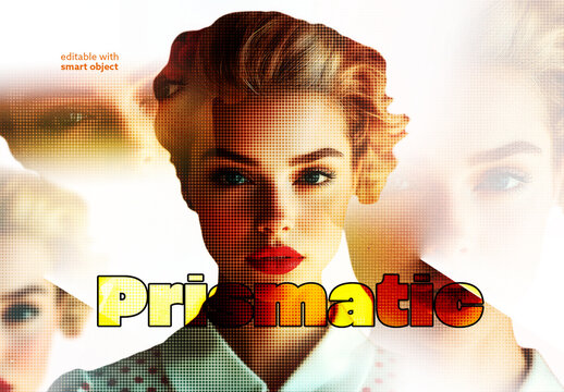 Prismatic Halftone Effect