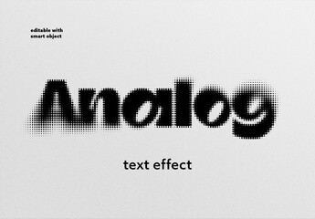 Halftone Text Effect