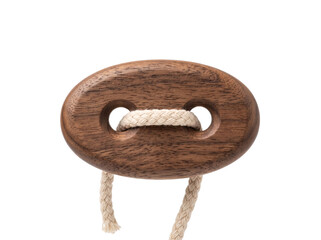 Oval Wooden Toggle With Braided Cord © Frodo