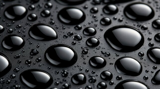Water droplets on textured surface for tactile product advertising background
