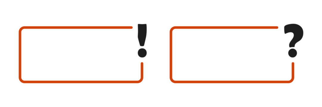 Question mark frame icon in flat style. Asking questions box vector illustration on isolated background. Asking sign business concept.