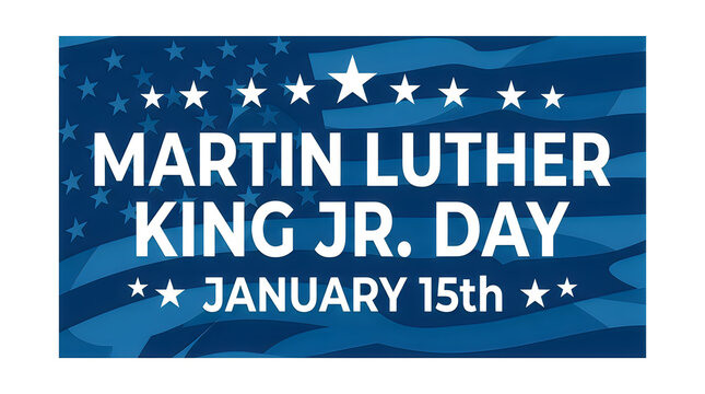 Martin luther king jr day january 15th celebration banner