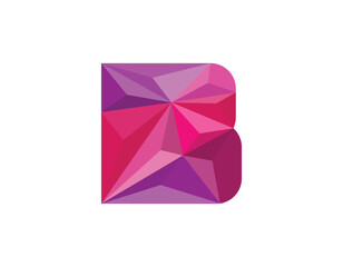 B Letter Logo Icon Colorful Abstract  © Medovoart