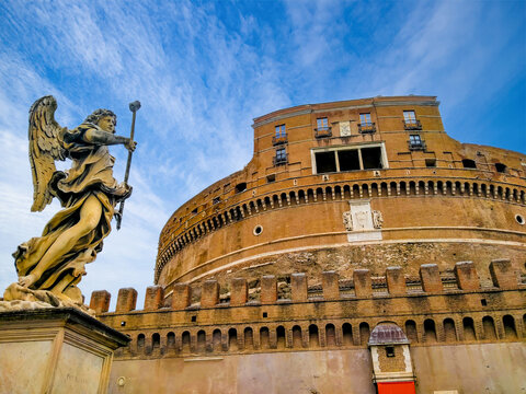 View on Castel Sant'Angelo in Rome, Italy