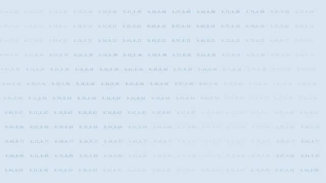 Soft powder blue monospace coordinate field background with gentle seamless motion