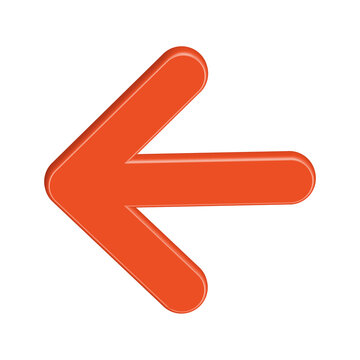 3d red arrow sign
