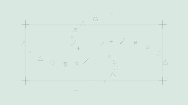 Soft mint green editorial proof mark layout background with gentle seamless motion