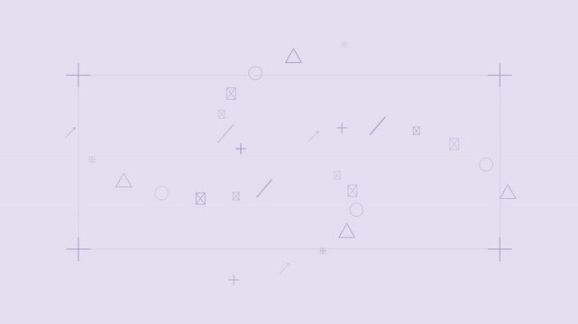Soft lavender mist editorial proof mark layout background with gentle seamless motion