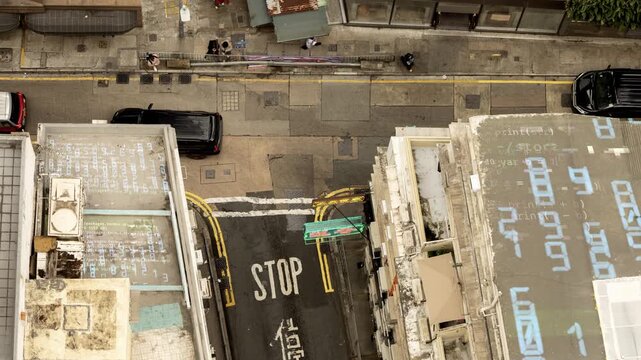 hong kong cyberpunk city with overlayed code and data on the buildings