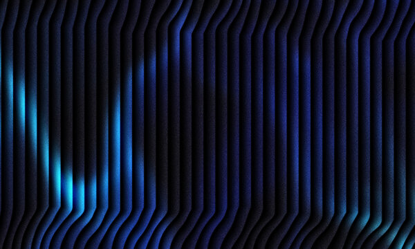 Abstract digital glitch pattern with blue and purple vertical neon lines