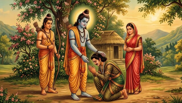 Rama and Bharat Sacred Reunion in Indian Mythology