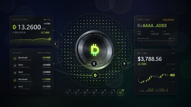 secure cryptocurrency wallet and blockchain ledger transaction loop