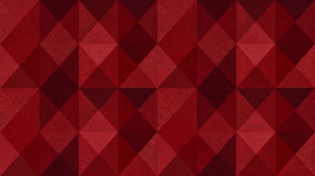 Christmas red geometric triangle pattern background with textured