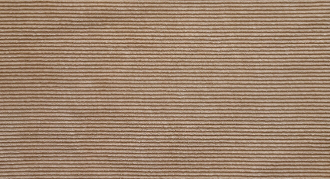 Cozy beige corduroy fabric surface texture background
