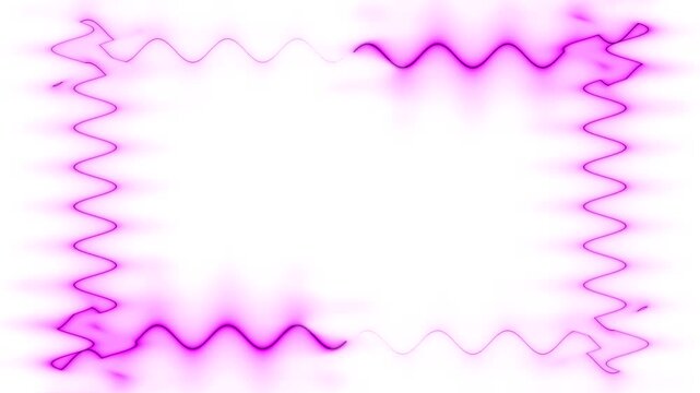 Abstract Purple Wave Frame Design: A Vibrant Digital Artwork