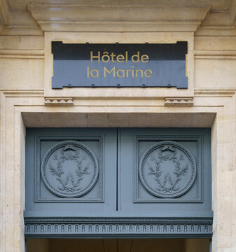 H&ocirc;tel de la Marine, rue Royale, Paris, France