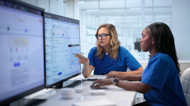 Healthcare Revenue Manager Reviews Patient Billing Codes