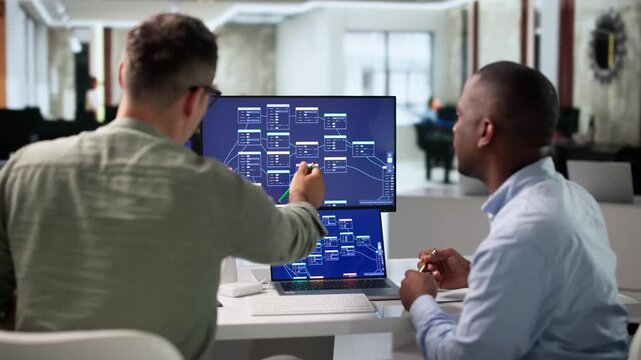Software Engineer And Programmer Collaborate
