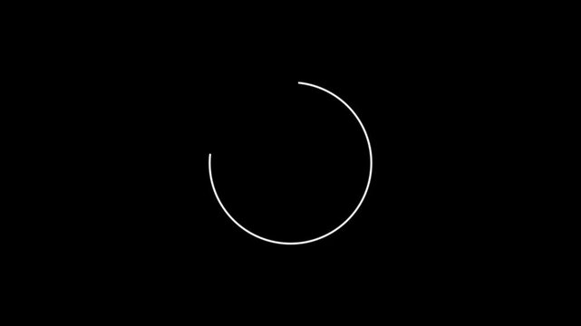 Minimalistic crescent moon shape on dark background