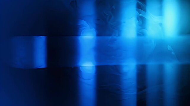 A smooth gradient of midnight blue, deep navy, electric blue, and subtle cyan illumination, with broad vertical bands of diffused light flowing softly from the top to the bottom of the frame