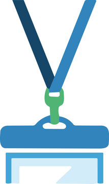 Waterproof ID badge holder with lanyard icon for secure access and event identification accessories for commercial use