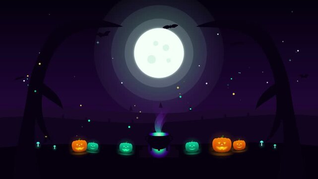Mystical Witch Cauldron Forest and Bioluminescent Garden Loop