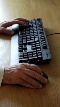 hands on keyboard