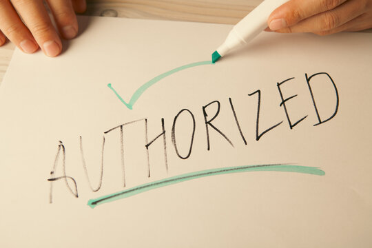 text sign showing authorized. business photo text or access to a computer or access or or something