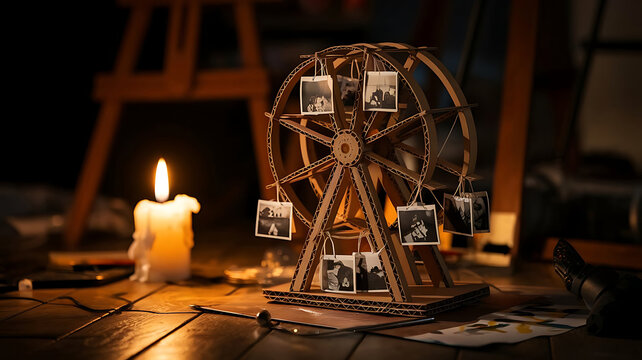 Mystical tarot reading with candlelight a glimpse into the unknown
